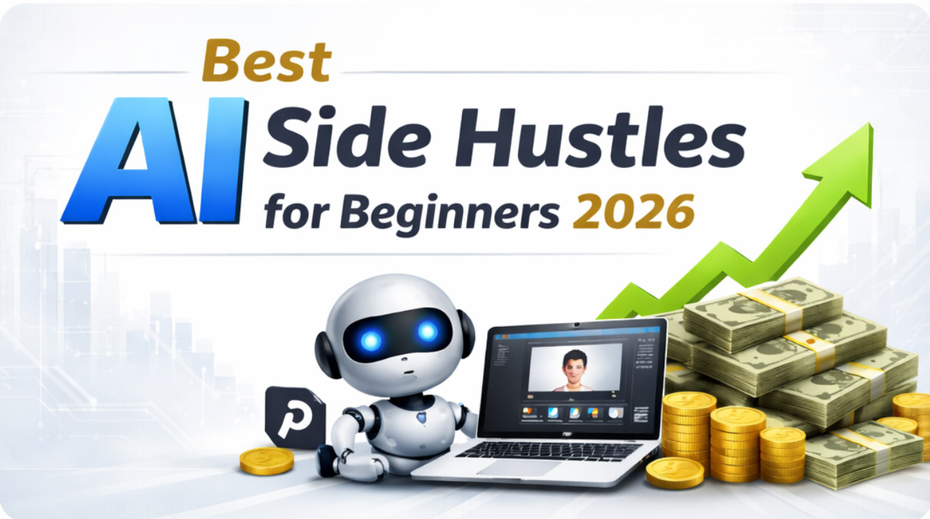 AI side hustles for beginners 2026 making money online with AI tools