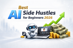 Best AI Side Hustles for Beginners 2026 (Step-by-Step Guide)