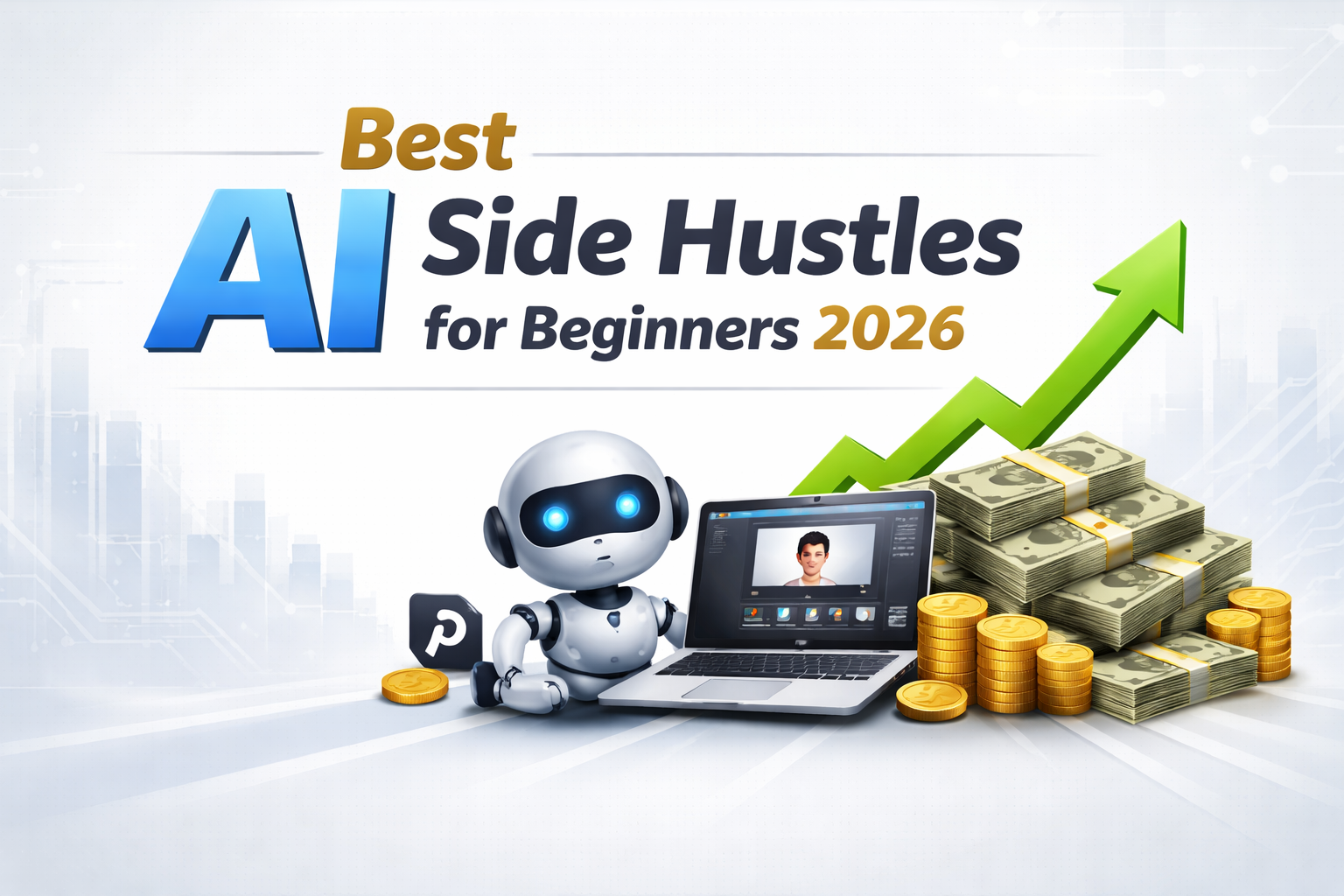 AI side hustles for beginners 2026 making money online with AI tools
