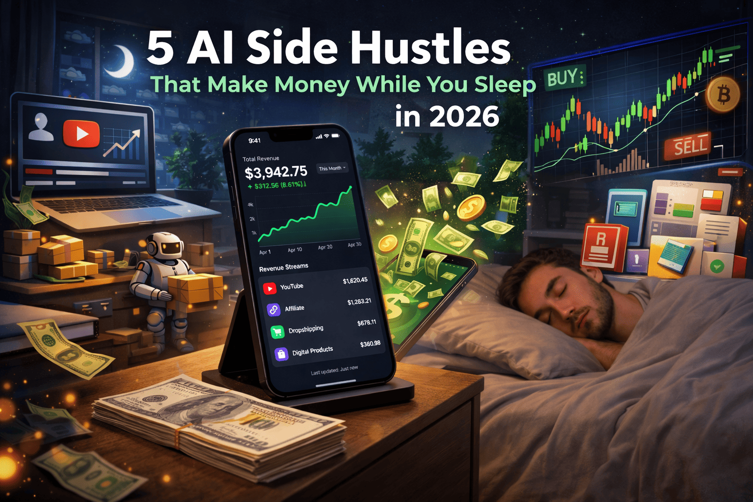 ai side hustles that make money while you sleep