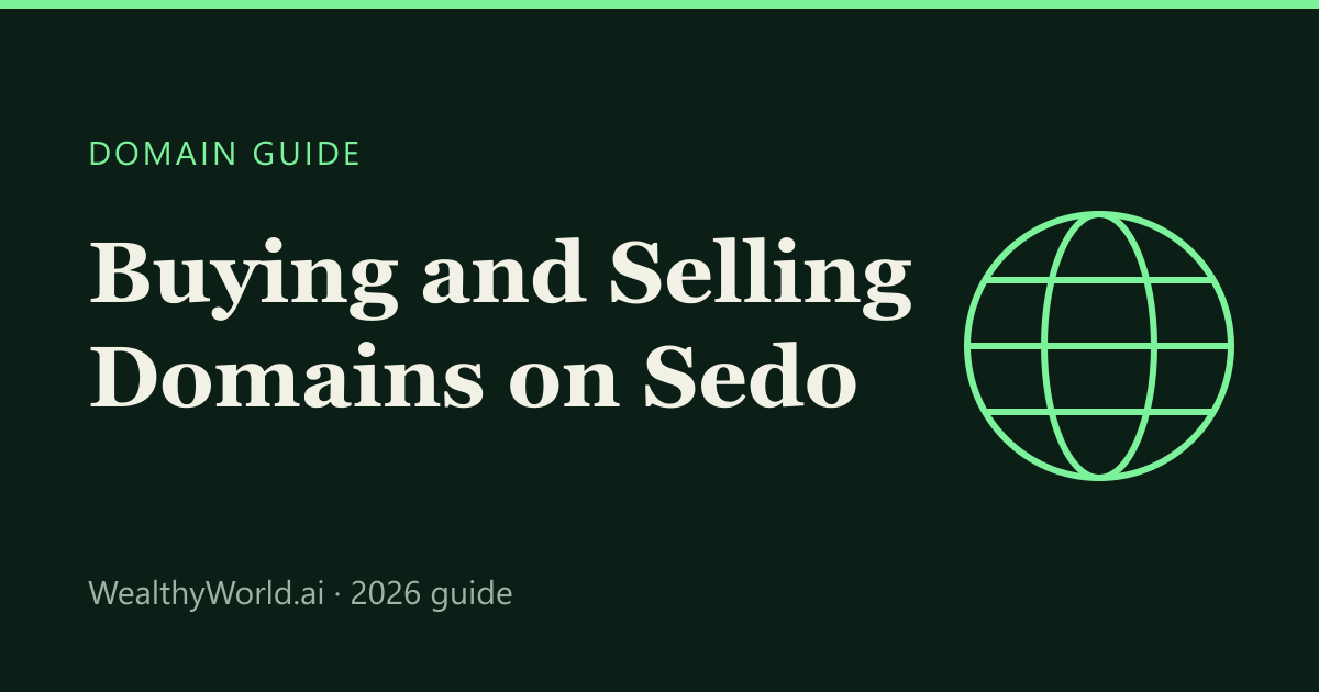 Buying and selling domains on Sedo cover