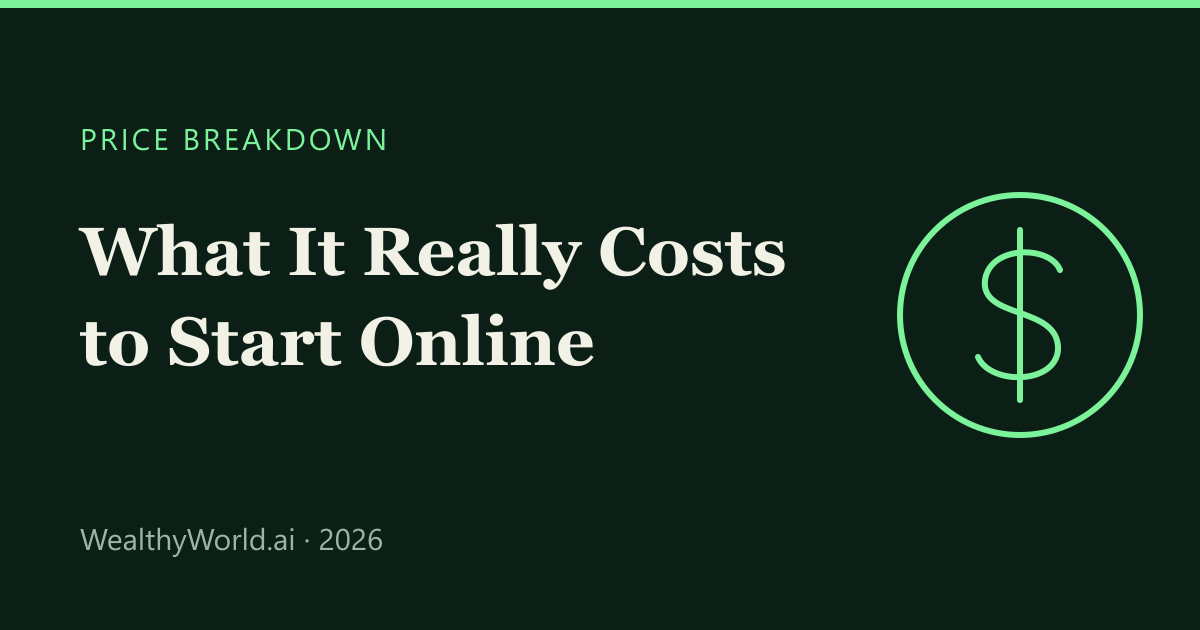 Cost to start an online business cover