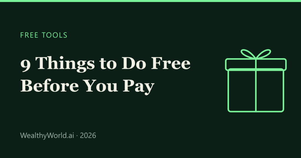 Free AI tools before paying cover