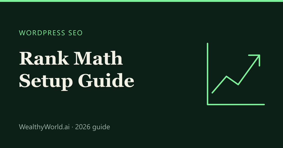 Rank Math setup guide cover